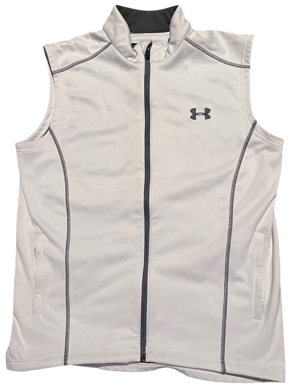 Under Armour Men’s Activewear Polyester Vest White Size Medium